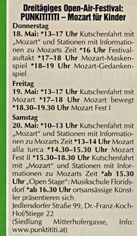 Bezirkszeitung spezial, Festwochenprogramm, S. 10